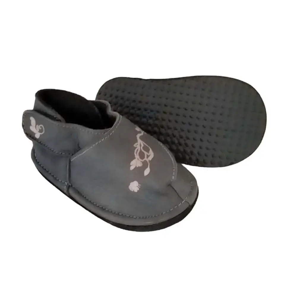 Baby Girl Scooter Bees Leather Walking Moccasins